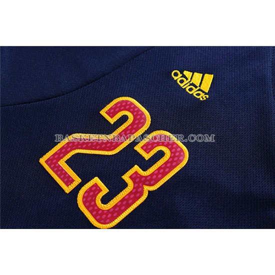 Maillot Manche Courte Cleveland Cavaliers James Bleu